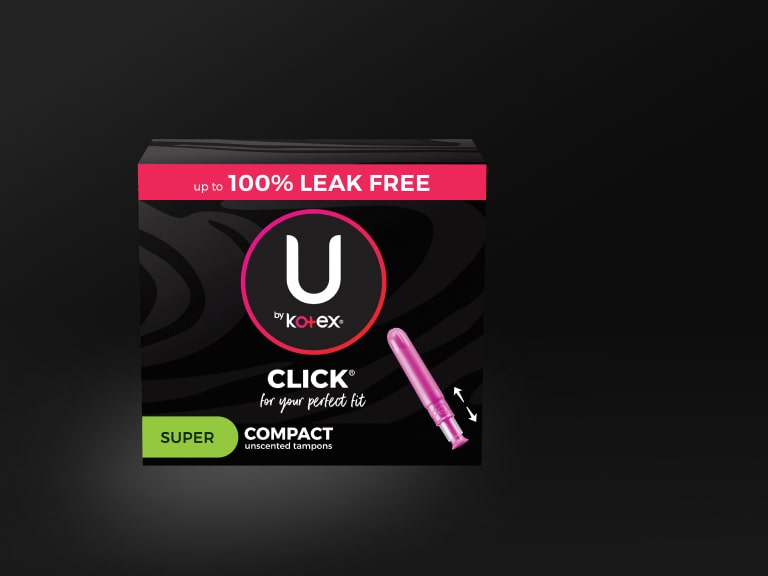 Tampons U by Kotex® Click, super