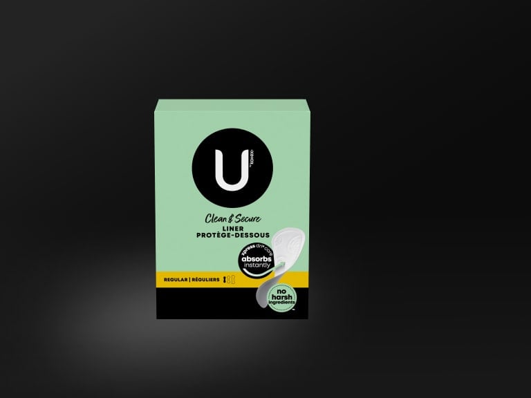 U by Kotex® Clean & Secure liners, regular absorbency